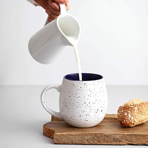 Mugology 20oz Ceramic Coffee Mugs – Set of 4 for Coffee, Tea & Soup